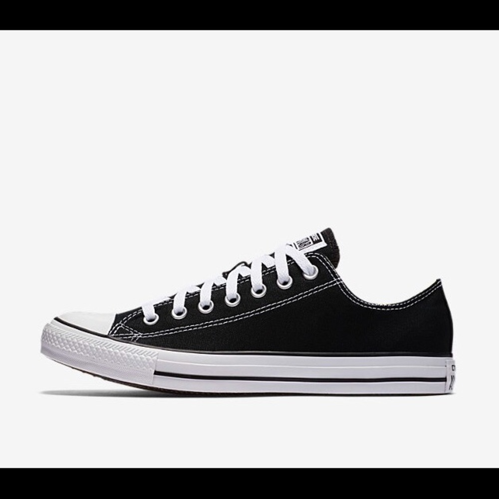 Black low top Converse